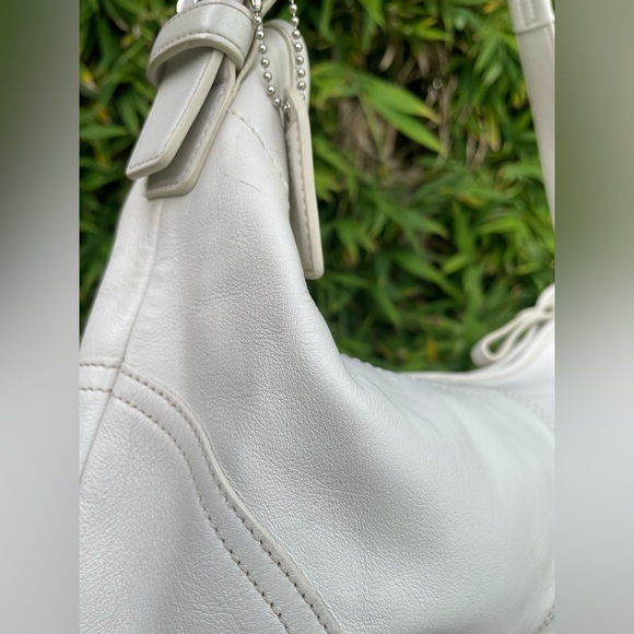 Coach Soho Large Ivory Glove Leather Hobo Shoulder Bag 9464 Y2K🔥 - Picture 8 of 15